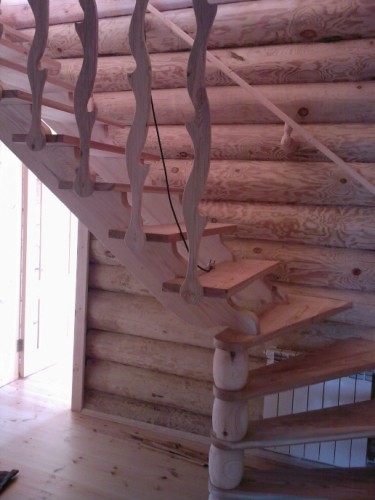 деревянная лестница  №11